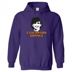 Clockwork Funny Design Orange Hoodie